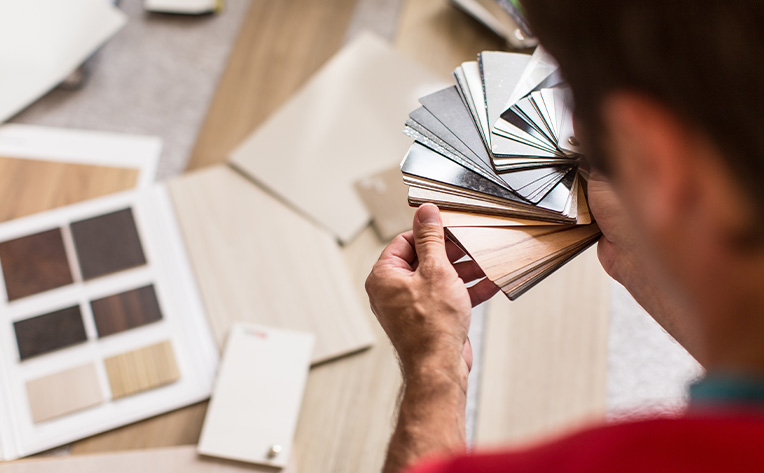 exploring flooring samples planning for flooring renovation